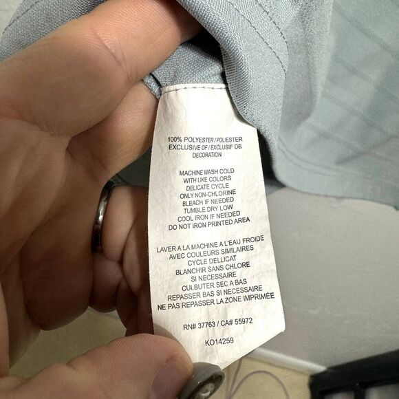 Grand Slam Polo Airflow Performance Gray Short Sleeve Collared Shirt Men Large - Picture 5 of 6